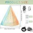 thumbnail image 2 of Balançoire Sensorielle Double Couche pour Enfants Supporte jusqu'à 200 lbs Balançoire Sensorielle Confortable Intérieure Balançoire Extensible Hamac pour Enfants Adultes Utilisation Intérieure Extérieure, 2 of 10