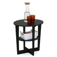 thumbnail image 4 of Furinno Jaya 15019WN Table d'Appoint Ovale, Noyer, 4 of 4