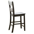thumbnail image 2 of Distressed Walnut Counter Height Chairs with Ladder Back (Set of 2), 2 of 5