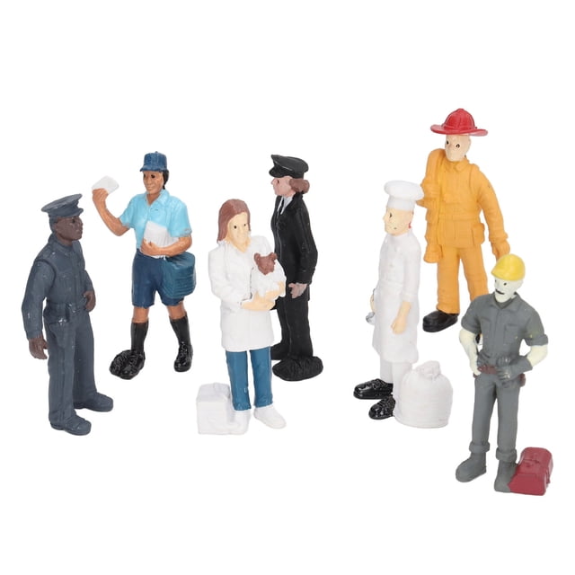 Modelo de personaje, 7 piezas Figuras de personas Figuras de personas Modelo de personas Juguete compacto y liviano