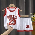 thumbnail image 4 of Conjunto de chaleco sin mangas para niño, ropa de verano, chándal informal fino, ropa para niño, traje deportivo, camiseta + Pantalones cortos, ropa para niño, 4 of 5