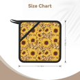 thumbnail image 3 of Sikiie Abstract Leopard Print Sunflower Pot Holders Kitchen Insulation Mats Heat Resistant Pot-Holder Oven Anti-Scald Pads for Cooking Baking, 7.1*7.1inch, 3 of 8