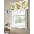 thumbnail image 6 of Lemon Valances for Windows, Rod Pocket Kitchen Valance Curtains - Soft & Washable Small Window Treatment for Living Room,&nbsp;Bathroom, Summer Floral Plant, 54x18inch, 6 of 9