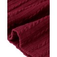 thumbnail image 5 of Agnes Orinda Plus Size Blouses for Women Scoop Neck Long Sleeve Peplum Knit Top 2X Wine Red, 5 of 6