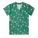 thumbnail image 4 of Camiseta de manga corta con estampado elástico, temática navideña, verano, para médicos, enfermeras, spa, salón de belleza, tienda de mascotas, ropa de lavado, 4 of 4