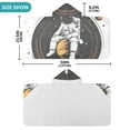 thumbnail image 4 of Yayeee Kids Hooded Towels Toddler Soft Absorbent Beach Bathing Wrap 50" x 23.5", White Astronaut Planet, 4 of 5
