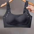thumbnail image 4 of ZNQHFRE Women’s Wireless Full Coverage Bra, Custom Shaping Comfort No Underwire Everyday Seamless Bra Black XL, 4 of 5