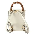 thumbnail image 4 of Gucci Bamboo Mini Handbag Top Handle Bag in Cream Leather, 4 of 8