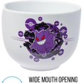 thumbnail image 6 of Silver Buffalo Pokemon Gastly and Haunter's Evolution Gengar Pokeballs Ceramic Ramen Noodle Rice Bowl with Chopsticks, Microwave Safe, 20 Ounces, 6 of 9