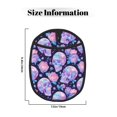 thumbnail image 3 of Pofeuu crystal Skull flower Print Silicone Pot Mat Mitten With Hanging Loop Heat Resistant Oven Mitts Non-Slip Bbq Baking Smoking Potholders, 3 of 7