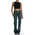 thumbnail image 4 of Kaemgyyd Jeans for Women Casual Fashion Low Rise Stretch Denim Pants Trendy Button Wide Leg Trousers with Pockets, 4 of 7