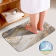 thumbnail image 4 of Marble Blue Greene Purple And Gold Stripes Bathroom Mats Set of 3 Pieces，Non Slip Non Slip Mats, Washable Mats, Decorative Carpets for Bathrooms, Kitchens, And Bedrooms., 4 of 7