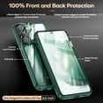 thumbnail image 3 of [5 en 1] Funda para Samsung Galaxy S22 Plus 5G de 6,6" a prueba de golpes, con 2 protectores de pantalla de vidrio templado + 2 protectores de lente de cámara [Protección de grado militar] Funda delgada JM, 3 of 5