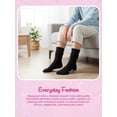 thumbnail image 3 of Justice Slouch Boot Socks for Girls, Warm Cozy Socks for Daily Wear, 4 pk White Multi Color, 3 of 7