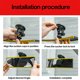 thumbnail image 4 of Car Curved Rearview Mirror 360 Degree Rotatable Adjustable Car Suction Cup Wide Angle Conversion Mirror Suitable For All Auto Glass Installation Use, 4 of 6