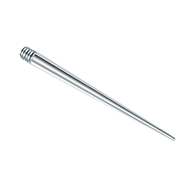 Cono para joyería roscada Cono de inserción inoxidable 1.18 pulgadas Longitud Pin de inserción Cono para Labio , Rosca exterior de 1,6 mm Rosca exterior de Macarena Cono roscado