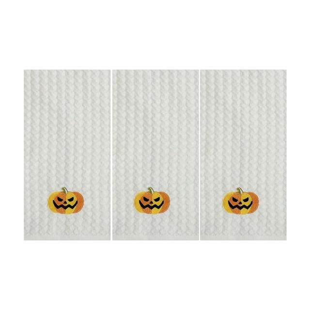 SDNall 3 Pcs Serviettes Brodées Thème Halloween 2,62 Pieds