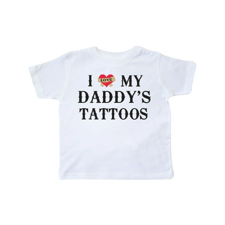 

Inktastic I Love My Daddy s Tattoos Gift Toddler Boy or Toddler Girl T-Shirt