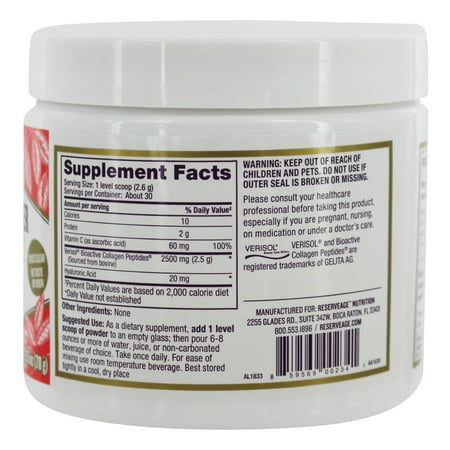 Best Reserveage Nutrition  Collagen Replenish Powder - 2.75 oz. deal