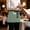 Sage, variant on Teal Ombre Striped Waitress Apron with 3 Pockets, Turquoise Line Stripes Farmhouse Server Aprons Waterproof Kitchen Restaurant Half Waist Apron for Men Women
