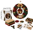 thumbnail image 2 of Christmas Fabric Wreath DIY Kit, Fabric Patchwork Wreath Making Set, Holiday Front Door Wall Hanging Decor for Xmas Home Decor, 2 of 5