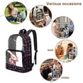 thumbnail image 4 of Xoenoiee Axolotl Guitar Music Note Print Backpack for Kids Girls PVC Transparent Clear Bookbag with Adjustable Straps, Large Capacity See Through School Bag for Preschool Elementary Kindergarten, 4 of 7