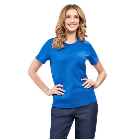 Turtle Bay New York Womens Short Sleeve Crew Neck Tee Relaxed Fit