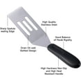 thumbnail image 2 of 2 Pack Mini Spatula Stainless Steel Small Spatula for Kitchen, Metal Spatula for Cooking Brownie Cookie Lasagna, Pie Server Spatula, Cake & Pancakes Serving, 2 of 7