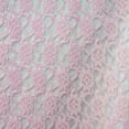 thumbnail image 1 of Decorative Silk Inc Raschel Lace Fabric 60" Wide Polyester French Floral by The Yard (3 Yard, Candy Pink ), 1 of 1