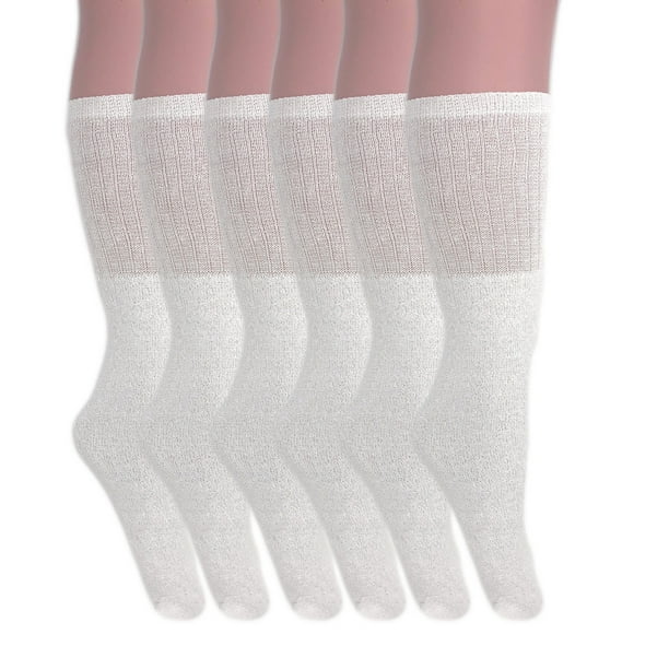 knee high white tube socks