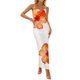 thumbnail image 1 of Vestido largo ZESICA para mujer, estampado floral, tirantes finos, 1 of 8