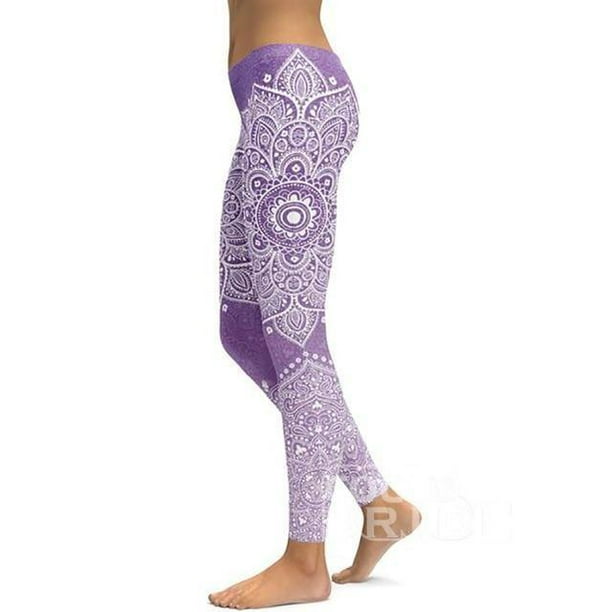 Mandala Fitness Yoga Pants Women Sports Leggings Workout Hot Running  Leggings Sexy Push Up Gym Wear 