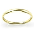 thumbnail image 7 of Sz 12.0 Solid 10K Yellow Gold 2MM Round Dome Comfort Fit Wedding Band Ring, 7 of 7