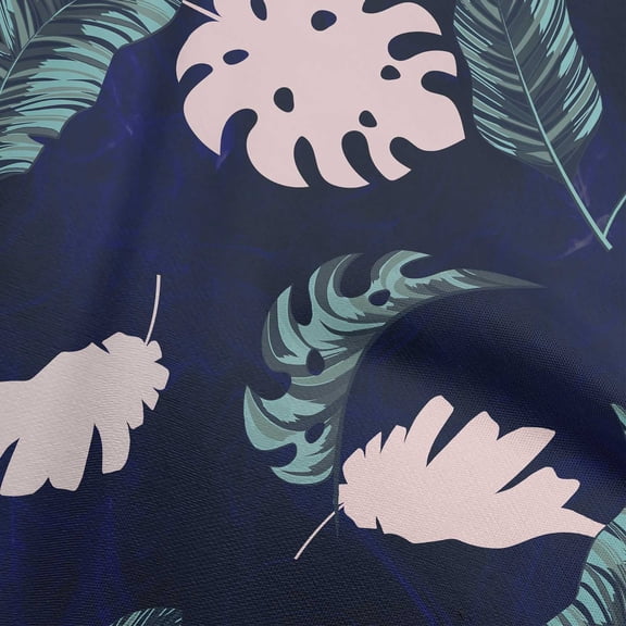 oneOone Polyester Spandex Dark Blue Fabric Ocean Underwater Life Sewing Material Print Fabric By The Yard 56 Inch Wide
