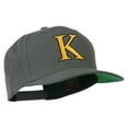 thumbnail image 5 of Greek Alphabet KAPPA Embroidered Flat Bill Cap - Dark Grey OSFM, 5 of 5