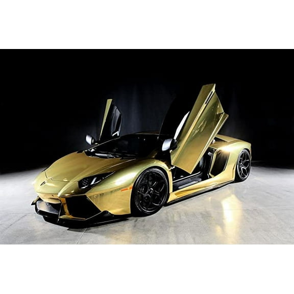 Iconic Arts Laminated 36x24 Poster: Lamborghini Aventador