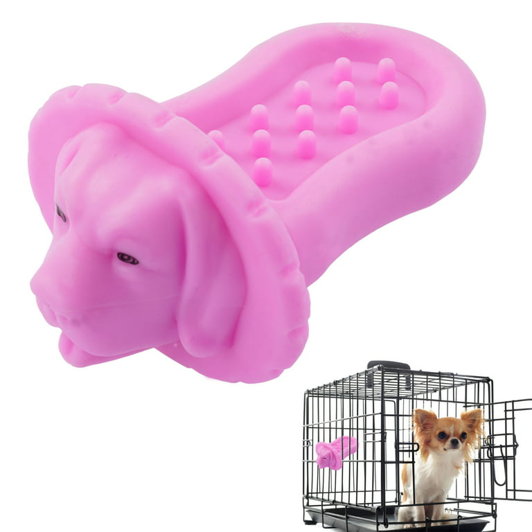 Dog Crate Training Tool Peanut Butter Treat Dispenser Licking Toy