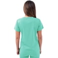 thumbnail image 2 of Adar Pro Sarraus pour Femmes - Haut de Sarrau à Encolure Cœur en V - P4210 - Aqua - TG, 2 of 7