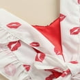 thumbnail image 4 of Combinaison Imprimée Lèvres à Sequins pour Bébé Filles Saint-Valentin, 4 of 6
