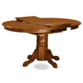 thumbnail image 5 of East West Furniture Avon 5-piece Dining Set with Fabric Chairs in Saddle Brown, 5 of 8