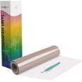 thumbnail image 1 of Rollos de vinilo blanco HTV de transferencia de calor, vinilo blanco para planchar de 12" x 20 pies para todas las máquinas cortadoras, vinilo HTV blanco para camisas, fácil de cortar y desmalezar par, 1 of 4
