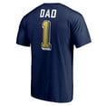 thumbnail image 3 of Men's Navy Michigan Wolverines Number One Dad T-Shirt, 3 of 3