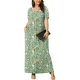 thumbnail image 2 of WUJINXIA Women's Summer Plus Size 2X to 6X Maxi Loose Dress with Pockets, 2 of 7