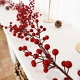 thumbnail image 3 of ¡Liquidación! Guirnalda navideña Lssam de pino, guirnalda de pino invernal de 1,8 m, guirnalda navideña de frutos rojos artificiales, ideal para decorar interiores y exteriores, chimeneas y hogares., 3 of 8
