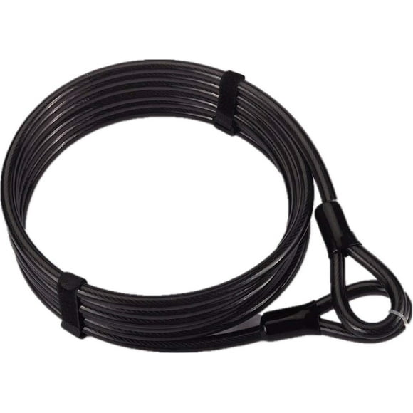 Cadenas Antivol Velo Pour Bicyclettes, 4.5m Long Cble Antivol Pour Vlo, 12mm D'paisseur Verrouillage Vlo Antivol, Cadenas Cable En Acier Recouvert De