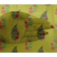 thumbnail image 4 of oneOone Viscose Chiffon Fabric Leaves & Floral Block Print Fabric BTY 42 Inch Wide, 4 of 4