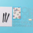 thumbnail image 4 of Juego de regla de juguete para dibujo espirógrafo de 22 Uds., engranajes y ruedas entrelazados, accesorios de dibujo, reglas educativas creativas para niños, 4 of 4