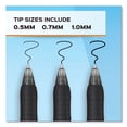 thumbnail image 2 of Profile Gel Pen, Retractable, Medium 0.7 Mm, Black Ink, Translucent Black Barrel, Dozen | Bundle of 2 Dozen, 2 of 5
