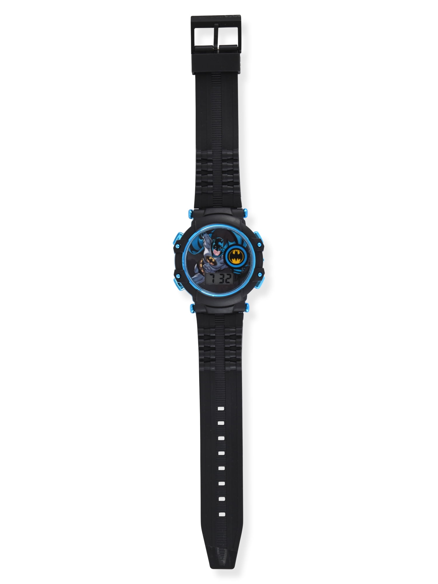 DC Comics Batman Unisex Childrens Black Strap LCD Watch, BAT70269WM