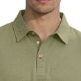 thumbnail image 7 of IhhxPro Big and Tall Men's Linen Collared Shirt Short Sleeve Button Detail Casual Business Top Relaxed Fit Summer Office Wear Lightweight Breathable Solid S-3XL, 7 of 7